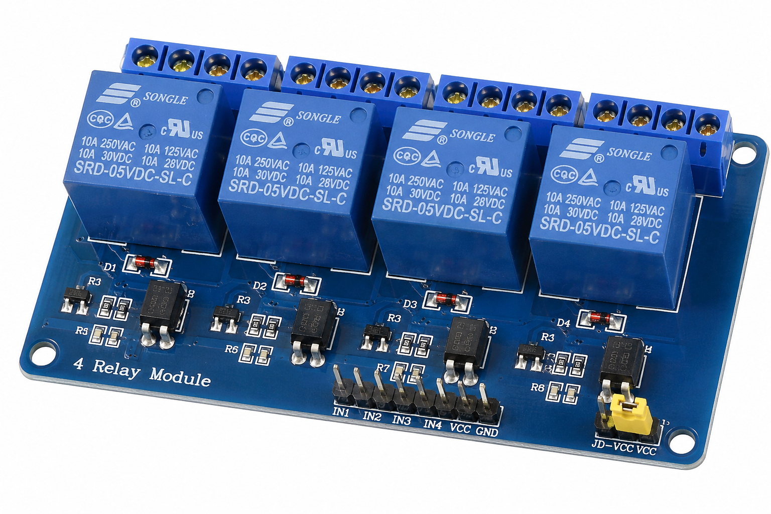 Four relay with module